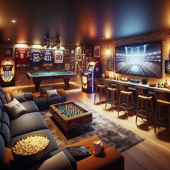 Example Man Cave Sourced From Pinterest